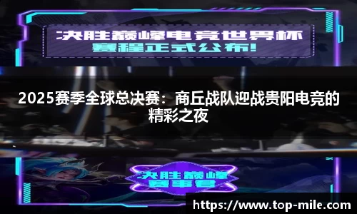 2025赛季全球总决赛：商丘战队迎战贵阳电竞的精彩之夜