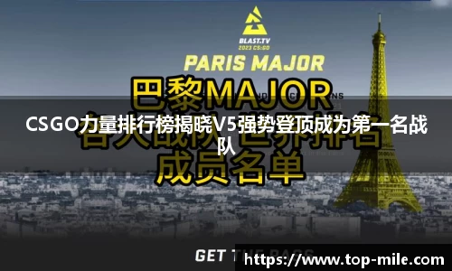 CSGO力量排行榜揭晓V5强势登顶成为第一名战队